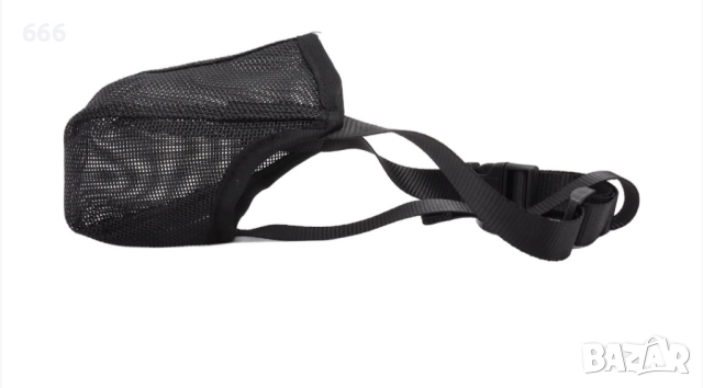 Намордник за кучета, мрежест, черен, 13x16 см, снимка 4 - За кучета - 52579265