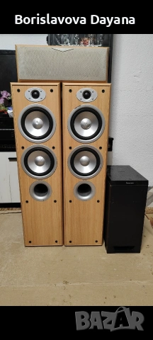 тонколони Jamo E350 + ресивър sony + Субуфер Panasonic , снимка 4 - Тонколони - 53024931