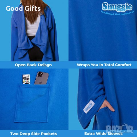 Меко и плюшено одеяло дреха с ръкави Snuggie, снимка 8 - Други - 39143028