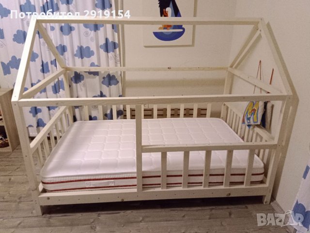 Детско легло тип къщичка, снимка 3 - Спални и легла - 35404386