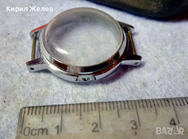 КАСА със СТЪКЛО от СТАР МЕХАНИЧЕН РЪЧЕН ЧАСОВНИК За ЧАСТИ РЕМОНТ КОЛЕКЦИЯ 49665, снимка 6 - Антикварни и старинни предмети - 48684879