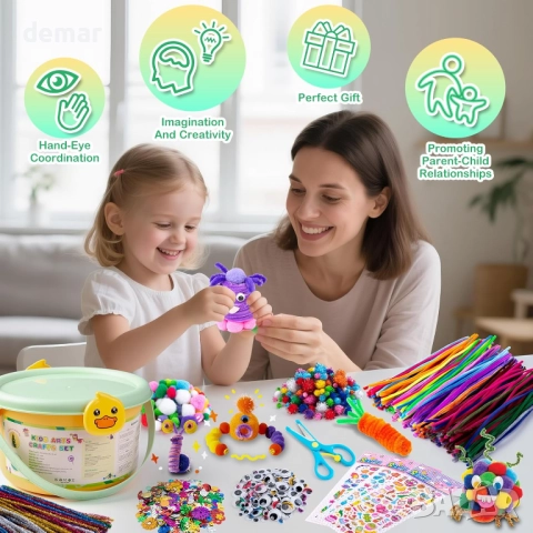 Комплект за занаяти „Направи си сам“ за деца Sundaymot, 3-12 години, снимка 5 - Образователни игри - 51756018