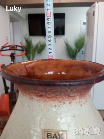 Продавам красива и стара ваза-делва.Ръчна изработка.ФРГ., снимка 10 - Антикварни и старинни предмети - 42412041