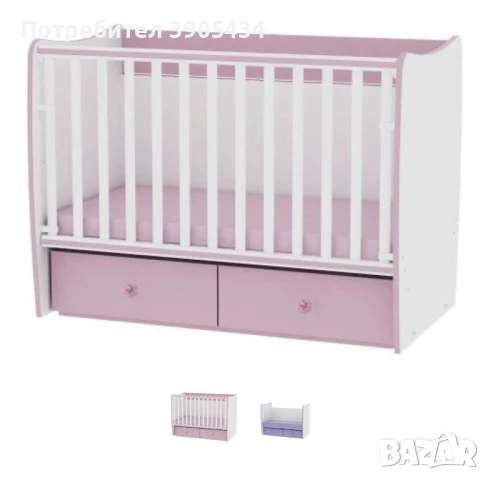 Легло с люлеещ механизъм+ дебел матрак