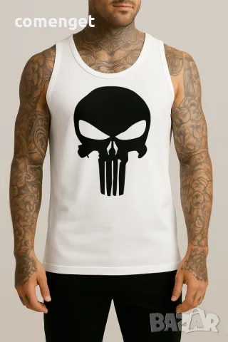 NEW! Мъжки FITNESS потници THE PUNISHER! Или с ТВОЯ идея!