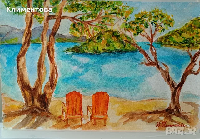 Картина "Очакване", снимка 2 - Картини - 56322605