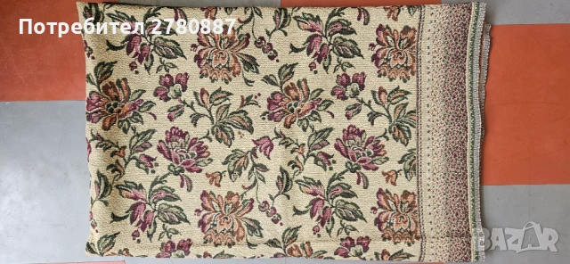 Ретро кувертюра, покривало за легло жакардово на цветя 