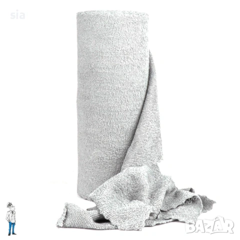 Микрофибърна кърпа- 50бр, к-т ролка от 50бр, 30*30см, снимка 2 - Аксесоари и консумативи - 53042139