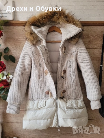 Зимно яке с естествен косъм и гъши пух , снимка 8 - Якета - 52168421