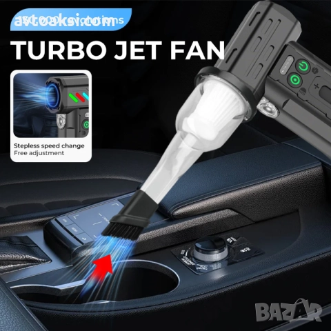 Преносим вентилатор с функция за засмукване 4000mAh-F027, снимка 6 - Градинска техника - 52117339