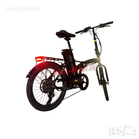 ЕЛЕКТРИЧЕСКИ сгъваем ВЕЛОСИПЕД 500W/36V/11AH+PAS система+Шест скористи за управление+Дисплей, снимка 3 - Мотоциклети и мототехника - 48283734