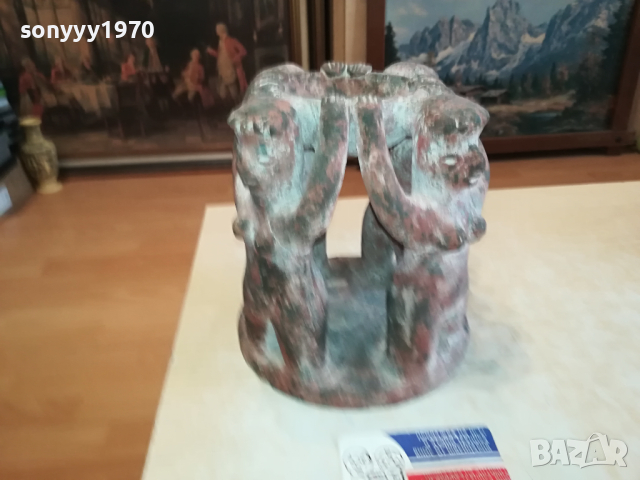 ФИГУРИ НА ЖЕНИ-18Х18СМ-АНТИКА КЕРАМИКА ОТ ГЕРМАНИЯ  1503241921, снимка 3 - Антикварни и старинни предмети - 44782127