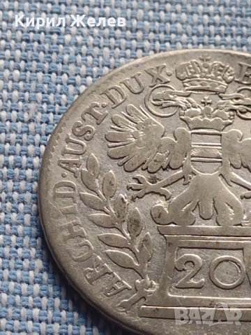 Сребърна монета 20 кройцера 1765г. Мария Терезия Виена Свещена Римска империя 13641, снимка 11 - Нумизматика и бонистика - 42871851