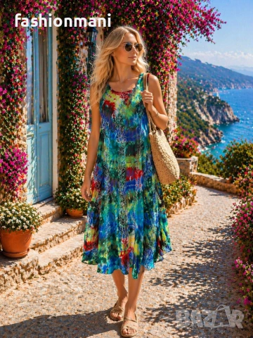 Индийски рокли 18 цвята – код 1397, снимка 17 - Рокли - 49665143