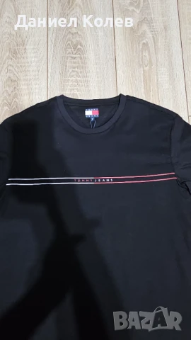  Tommy Hilfiger  мъжка тениска – нов модел, размер M, снимка 3 - Тениски - 51103931
