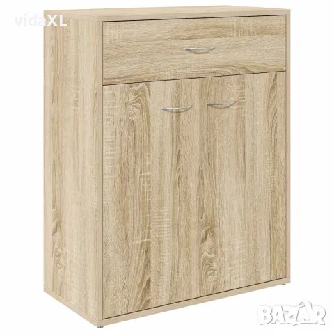 vidaXL Бюфет, дъб сонома, 60x30x75 см, инженерно дърво