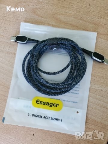 Кабел USB Type C към USB C 60W PD за бързо зареждане, снимка 9 - USB кабели - 31010268