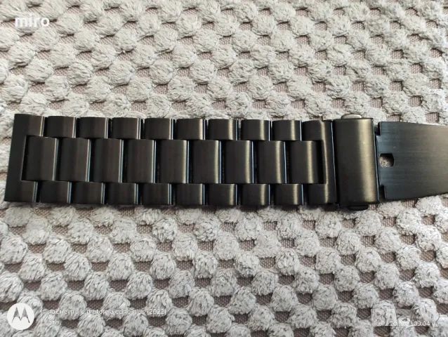 верижка за часовник черна матова, снимка 2 - Мъжки - 49108777