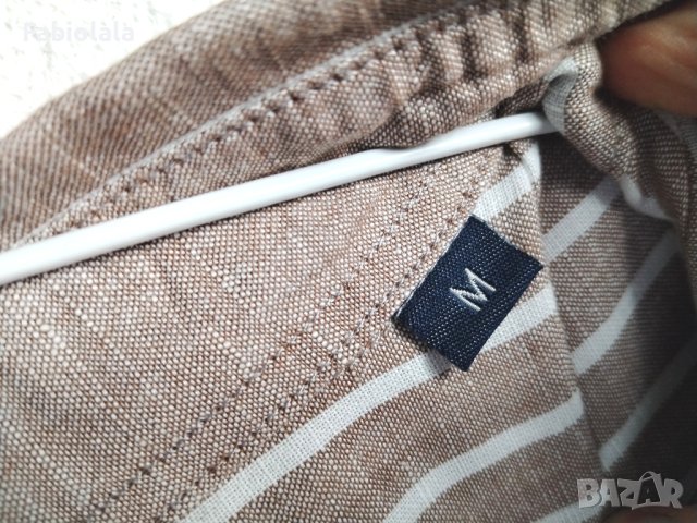 Bugatti linen/cotton shirt M, снимка 4 - Ризи - 44464523