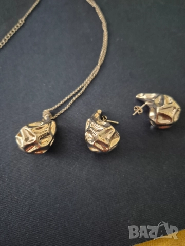 сребърен ковплект, снимка 2 - Колиета, медальони, синджири - 52589423