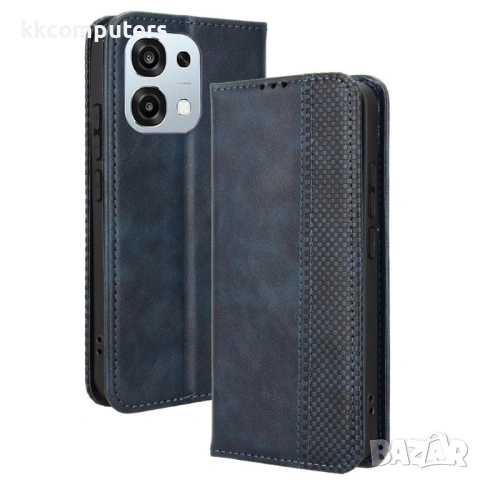 Ретро Кожен Калъф Портфейл за Oppo A6 Pro 5G / 4G - Магнитен, Стойка, Слотове, 4 цвята, снимка 2 - Калъфи, кейсове - 54292658