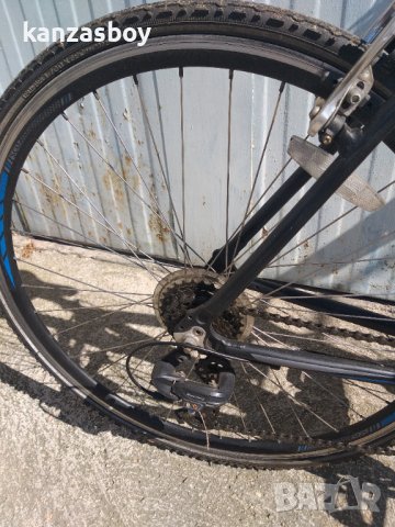 Хибриден велосипед Sco, произведен в Дания, изцяло лек алуминий Shimano tourney 7×3, алуминиеви джан, снимка 4 - Велосипеди - 37714327