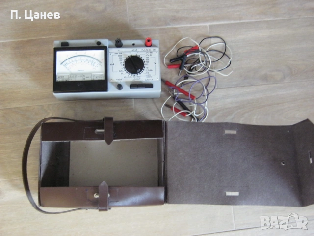 Руски Аналогов Мултиметър с кожена чанта., снимка 2 - Друга електроника - 54223082