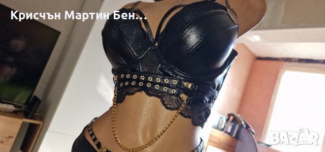 Leder Look Dessous   sexy Lingerie Party Rock Konzert NEW YORKER, снимка 3 - Корсети, бюстиета, топове - 42302107