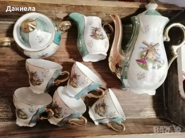 Бароков сервиз за кафе със седеф - от 15 части, снимка 9 - Сервизи - 38926010