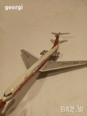 ретро ламаринена играчка самолет от соца 