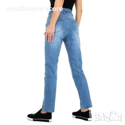 Дамски дънки с висока талия , снимка 4 - Дънки - 36935687