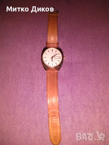 Slava 27 jewels automatic часовник Слава автоматик 5Au-златно покритие работи точно като нов от соца, снимка 2 - Мъжки - 44560128