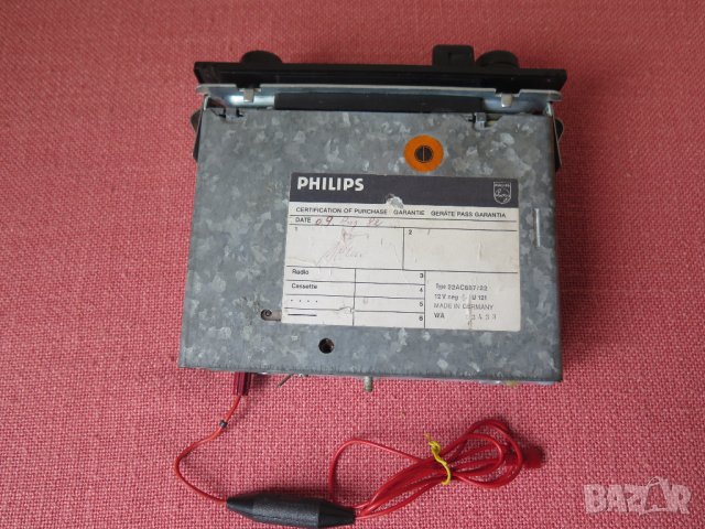 Vintage  Philips 887 Car Stereo-1978г,радиокасетофон за кола, снимка 8 - Радиокасетофони, транзистори - 35070989