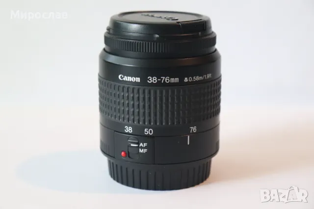 CANON ZOOM LENS   38-76 mm  0.58/1.9 ft  ОБЕКТИВ ФОТОАПАРАТ , снимка 7 - Обективи и филтри - 50287431