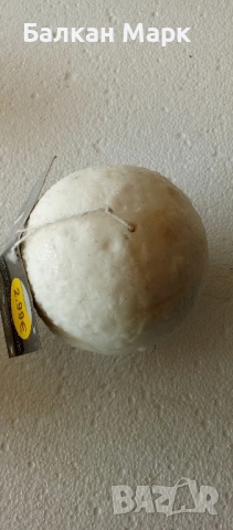 ✨ Френска бутикова Коледна свещ –снежна топка 10 см ✨