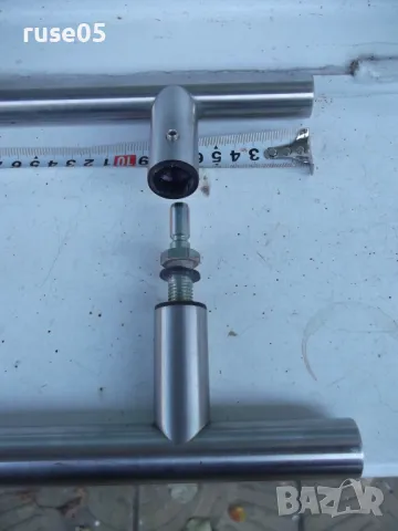 Дръжка тръбна за стъклена врата - инокс, Ф 30 mm, 500/350 mm, снимка 3 - Железария - 47261159