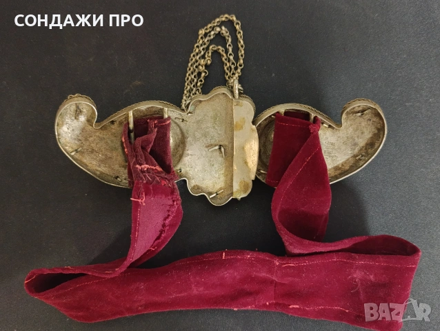 Пафти Сребърни Филигран Позлата Носия, снимка 6 - Антикварни и старинни предмети - 53065620