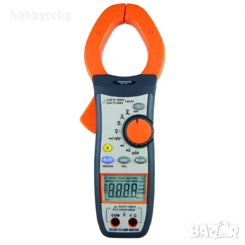 АС/DC Амперклещи,съпротивление, капацитет, CAT IV 600V, CAT III 1000V, 1200A, сертификат, снимка 1