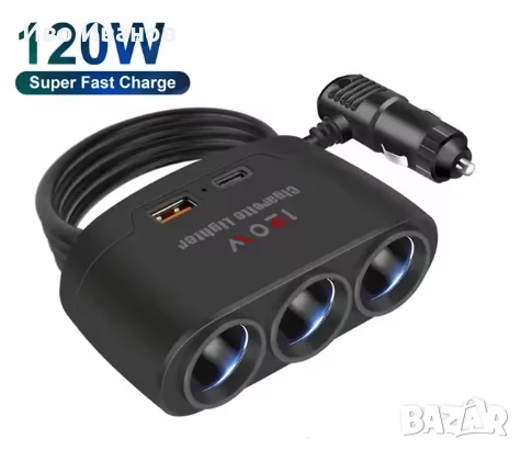 Сплитер за запалка за кола тир и др. 24V , 12 V