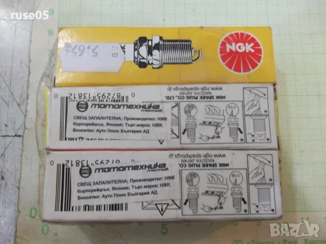 Лот от 3 бр. свещи запалителни "NGK - 3812 - BP6EFS" нови, снимка 2 - Части - 47453237