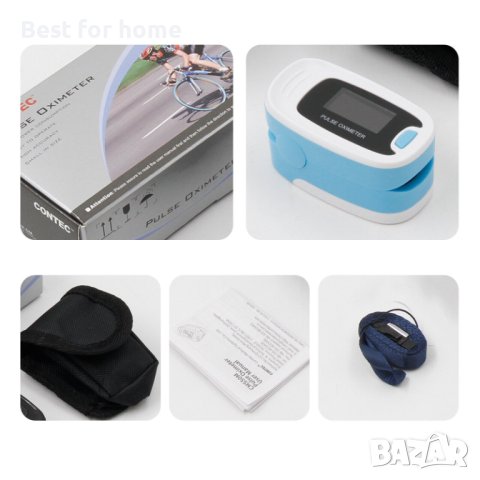 CONTEC CMS50N Удобен пулсоксиметър на върха на пръста SPO2 PR Сърдечен ритъм CE FDA, снимка 2 - Други - 42872820