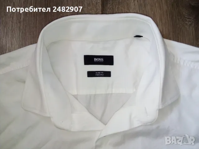 Мъжка риза BOSS, снимка 5 - Ризи - 50042987