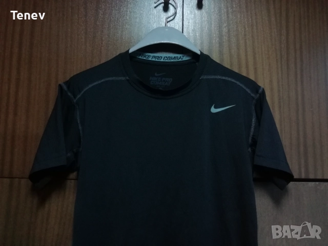 Nike Pro Combat Compression XL оригинална черна мъжка тениска фланелка , снимка 4 - Тениски - 52992165