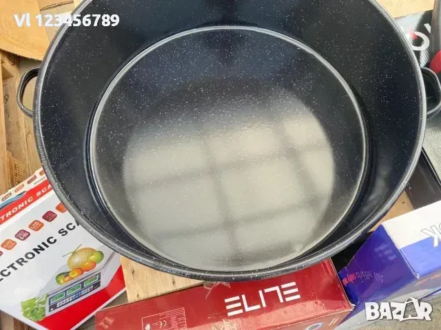 Кръгла емайлирана тава за печене с дръжки ф 40 см,, снимка 1