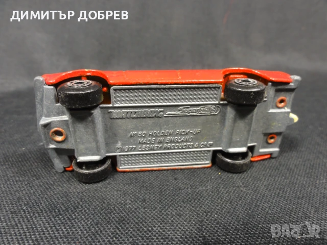 СТАРА РЕТРО МЕТАЛНА КОЛИЧКА MATCHBOX ENGLAND HOLDEN PICK-UP, снимка 6 - Колекции - 51349710