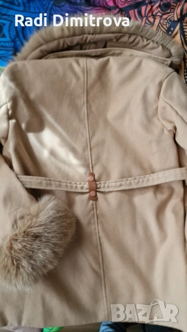 Преходно палтенце със сваляеми пухчета , снимка 5 - Якета - 53902673