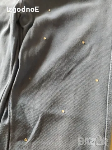 134/140 Клин дънки с камъчета и блузка HM, снимка 10 - Детски комплекти - 47553399