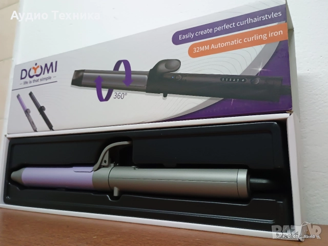 Автоматична маша за къдрене, въртяща се на 360° за създаване на перфектни къдрици! Изпращам видео., снимка 10 - Маши за коса - 52940002