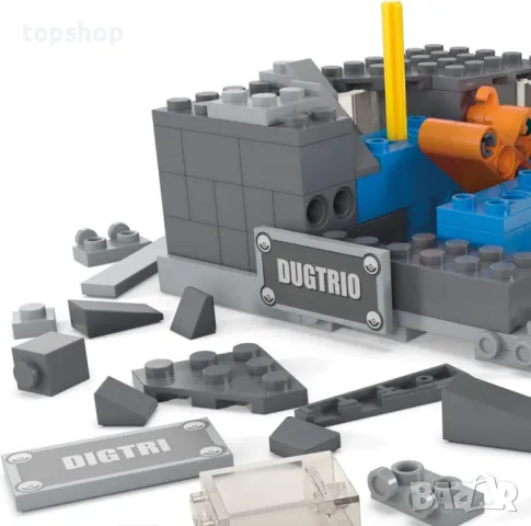 MEGA Pokémon Action 350 части сглобяема фигура Dugtrio с изскачащо движение за колекционери, HTH73, снимка 3 - Домино - 50302923