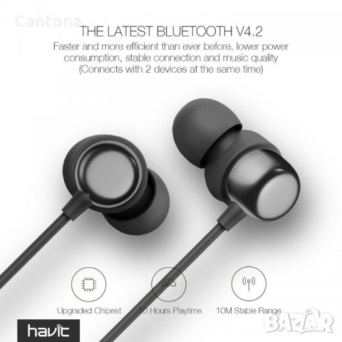 HAVIT i39 безжични Bluetooth  слушалки, до 10 часа време на възпроизвеждане, снимка 3 - Безжични слушалки - 37510039